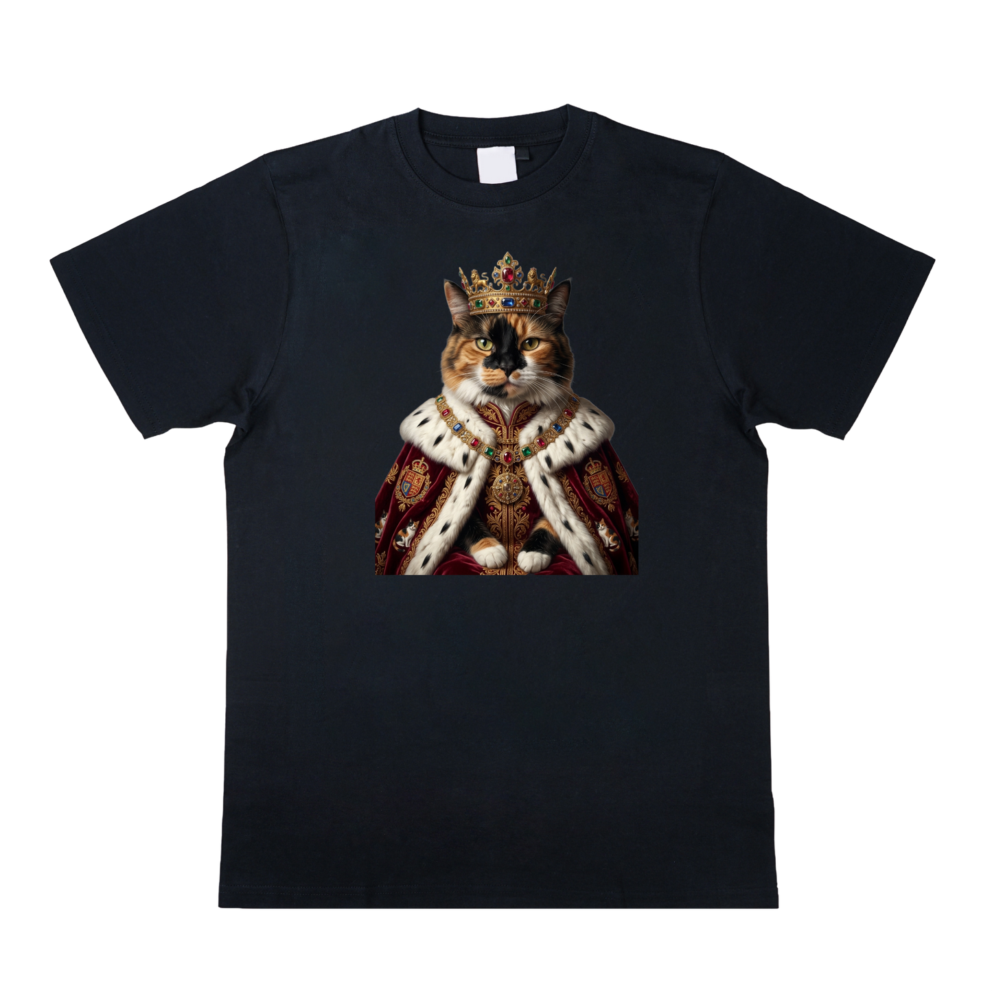 Playera Gato Realeza Cálico